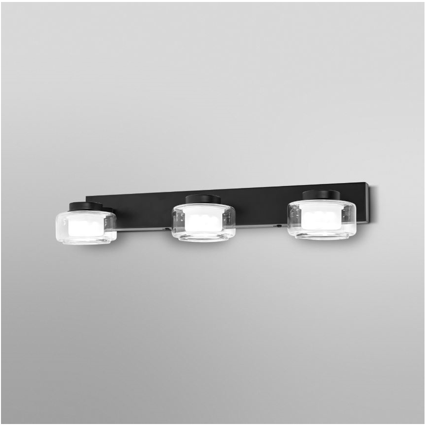 Ledvance - Iluminação de parede para casa de banho LED ORBIS FLAME 3xLED/5,5W/230V 3000/4000K IP44 preto