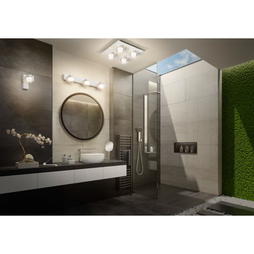 Ledvance - Iluminação de parede para casa de banho LED ORBIS FLAME LED/5,5W/230V 3000/4000K IP44 branco