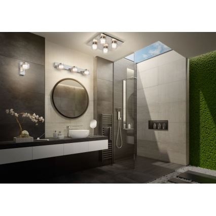 Ledvance - Iluminação de parede para casa de banho LED ORBIS FLAME LED/5,5W/230V 3000/4000K IP44 cromado