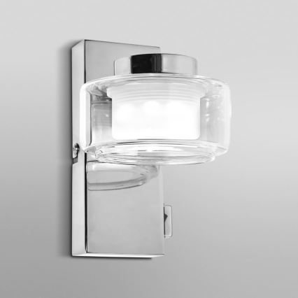 Ledvance - Iluminação de parede para casa de banho LED ORBIS FLAME LED/5,5W/230V 3000/4000K IP44 cromado