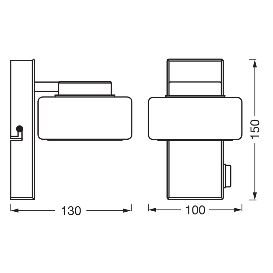 Ledvance - Iluminação de parede para casa de banho LED ORBIS FLAME LED/5,5W/230V 3000/4000K IP44 cromado