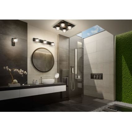 Ledvance - Iluminação de parede para casa de banho LED ORBIS FLAME LED/5,5W/230V 3000/4000K IP44 preto