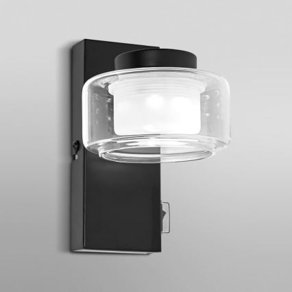 Ledvance - Iluminação de parede para casa de banho LED ORBIS FLAME LED/5,5W/230V 3000/4000K IP44 preto