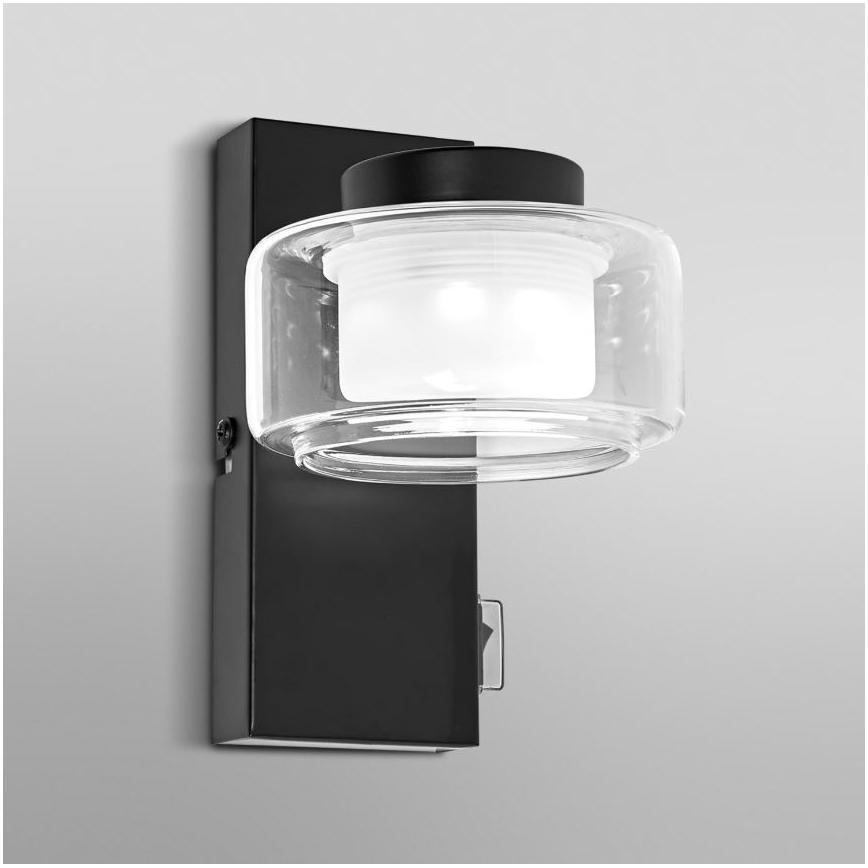 Ledvance - Iluminação de parede para casa de banho LED ORBIS FLAME LED/5,5W/230V 3000/4000K IP44 preto