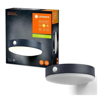 Ledvance- Iluminação de parede solar LED com sensor ENDURA STYLE LED/6W/3,7V IP44