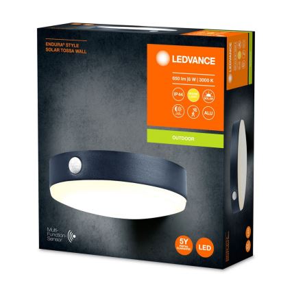 Ledvance- Iluminação de parede solar LED com sensor ENDURA STYLE LED/6W/3,7V IP44