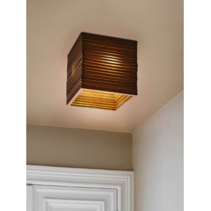 Ledvance - Iluminação de teto DECOR CARDBOARD 1xE27/15W/230V 25x25 cm