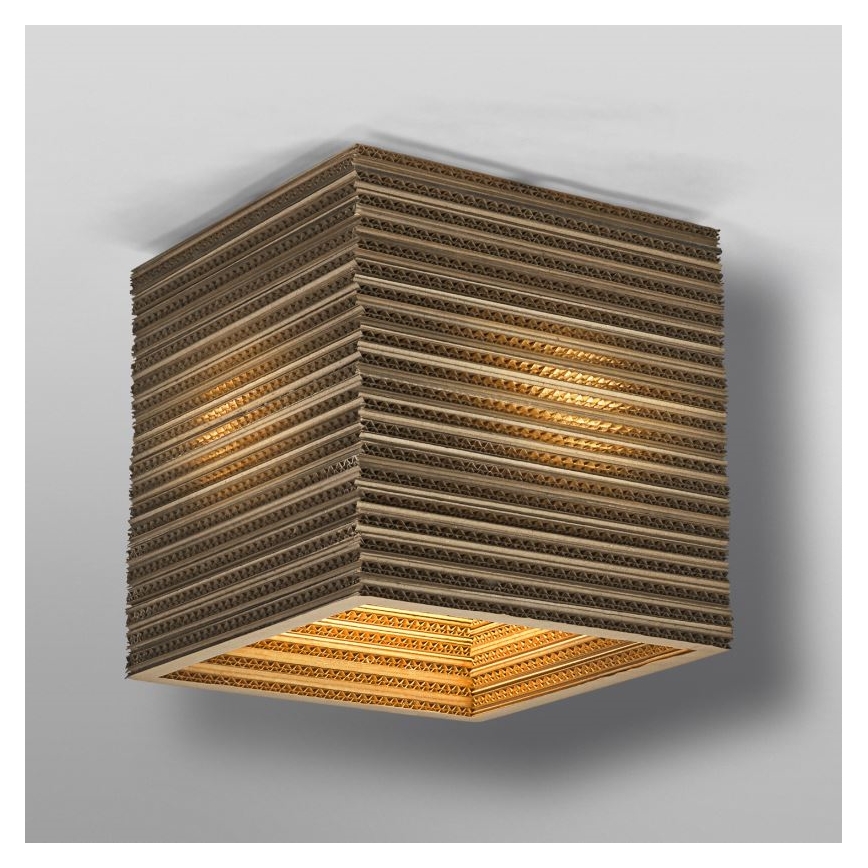 Ledvance - Iluminação de teto DECOR CARDBOARD 1xE27/15W/230V 25x25 cm