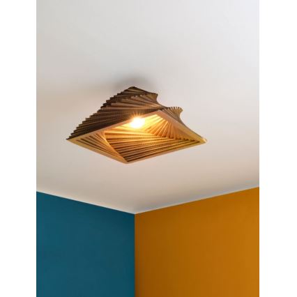 Ledvance - Iluminação de teto DECOR CARDBOARD 1xE27/15W/230V 40x40 cm