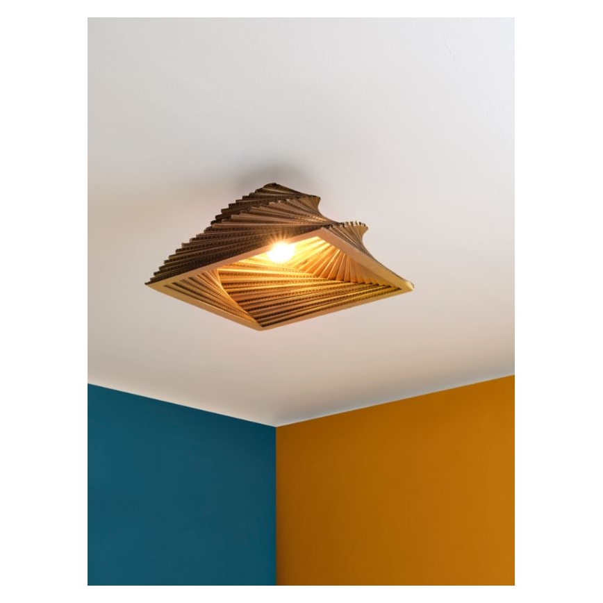Ledvance - Iluminação de teto DECOR CARDBOARD 1xE27/15W/230V 40x40 cm