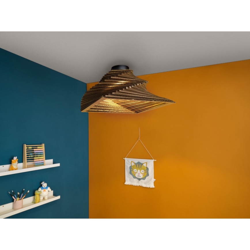 Ledvance - Iluminação de teto DECOR CARDBOARD 1xE27/15W/230V 40x40 cm