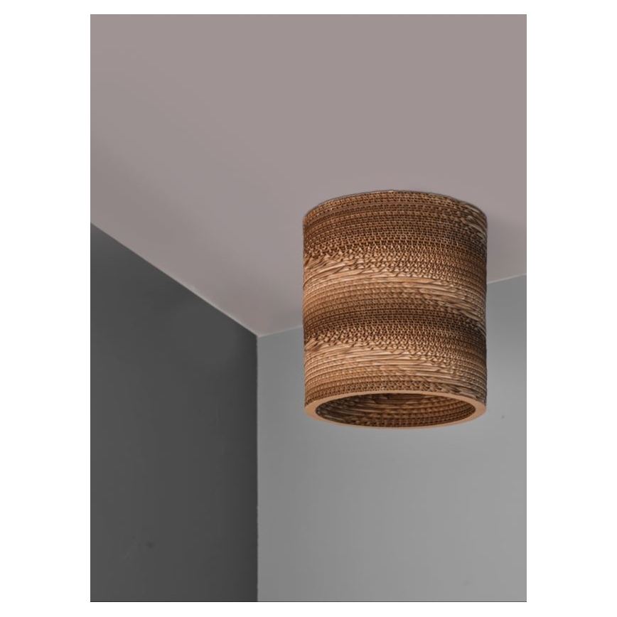 Ledvance - Iluminação de teto DECOR CARDBOARD 1xE27/15W/230V diâmetro 25 cm