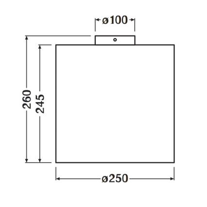 Ledvance - Iluminação de teto DECOR CARDBOARD 1xE27/15W/230V diâmetro 25 cm