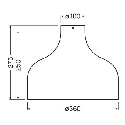 Ledvance - Iluminação de teto DECOR CARDBOARD 1xE27/15W/230V diâmetro 36 cm