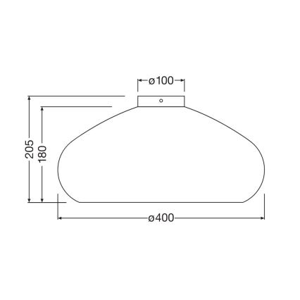 Ledvance - Iluminação de teto DECOR CARDBOARD 1xE27/15W/230V diâmetro 40 cm