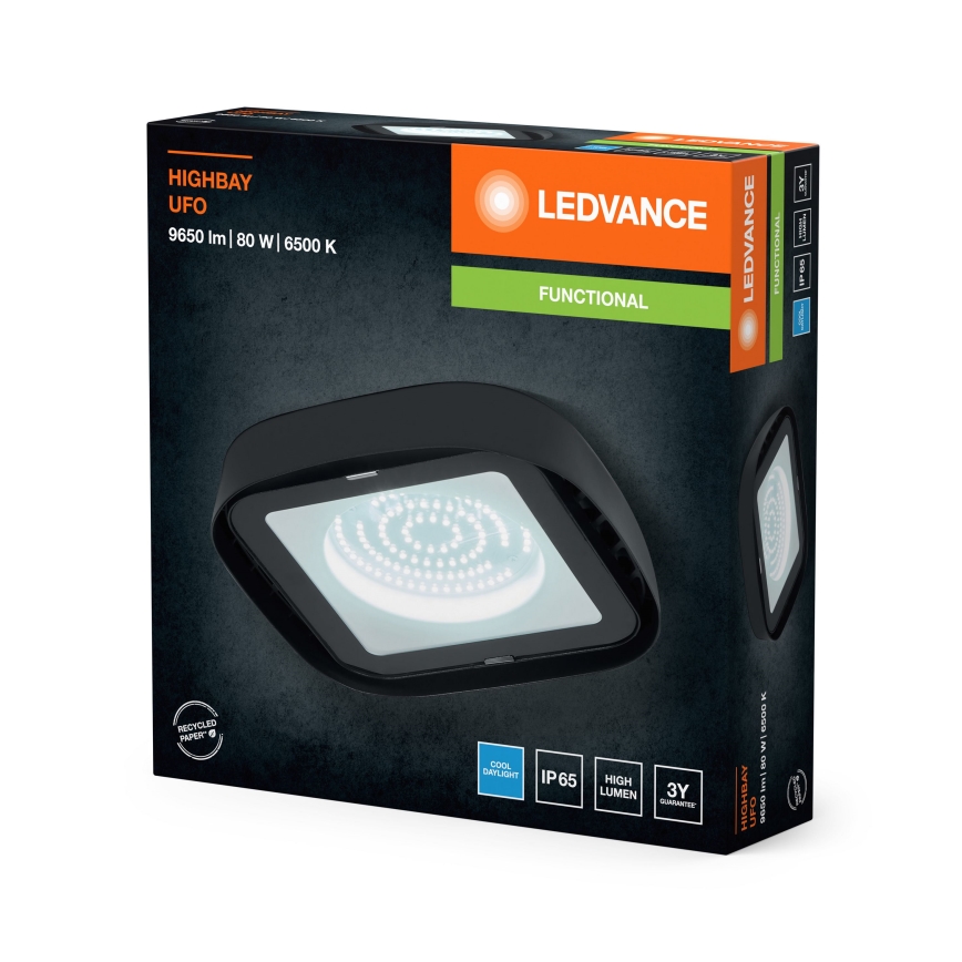 Ledvance - Iluminação de teto industrial LED HIGHBAY LED/80W/230V IP65 6500K