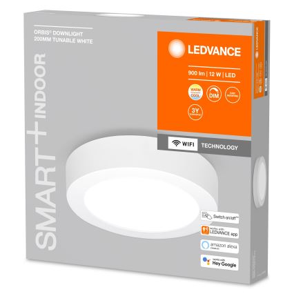 Ledvance - Iluminação de teto LED com regulação SMART+ ORBIS LED/12W/230V 3000-6500K Wi-Fi