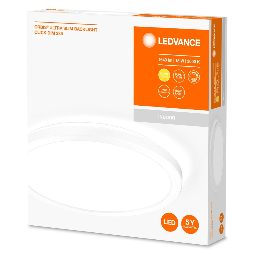 Ledvance - Iluminação de teto LED com regulação ORBIS LED/15W/230V branco