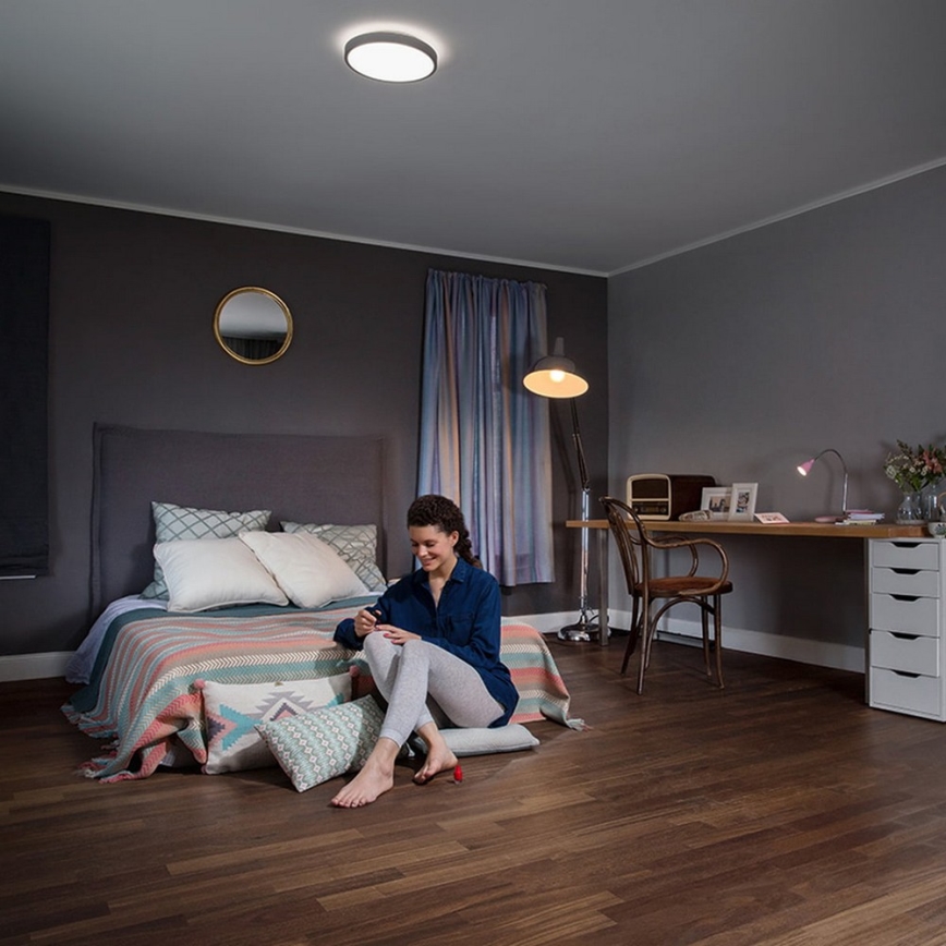 Ledvance - Iluminação de teto LED com regulação ORBIS LED/17W/230V 2700-6500 + controlo remoto