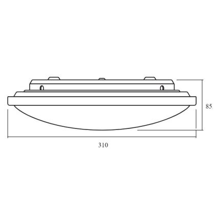 Ledvance - Iluminação de teto LED com regulação ORBIS LED/17W/230V 2700-6500 + controlo remoto