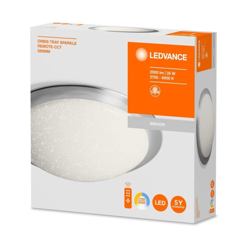 Ledvance - Iluminação de teto LED com regulação ORBIS SPARKLE LED/35W/230V 2700-6500 + RC
