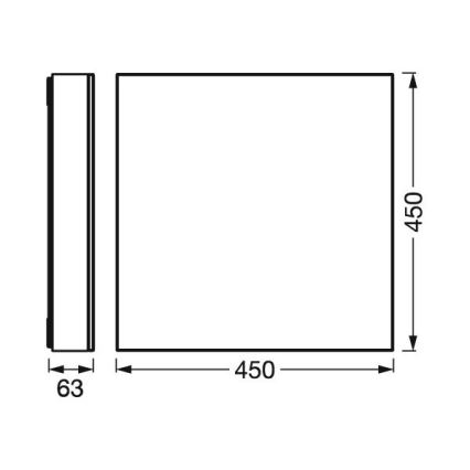Ledvance -Iluminação de teto LED com regulação SMART+ FRAMELESS LED/24,5W/230V 3000-6500K Wi-Fi