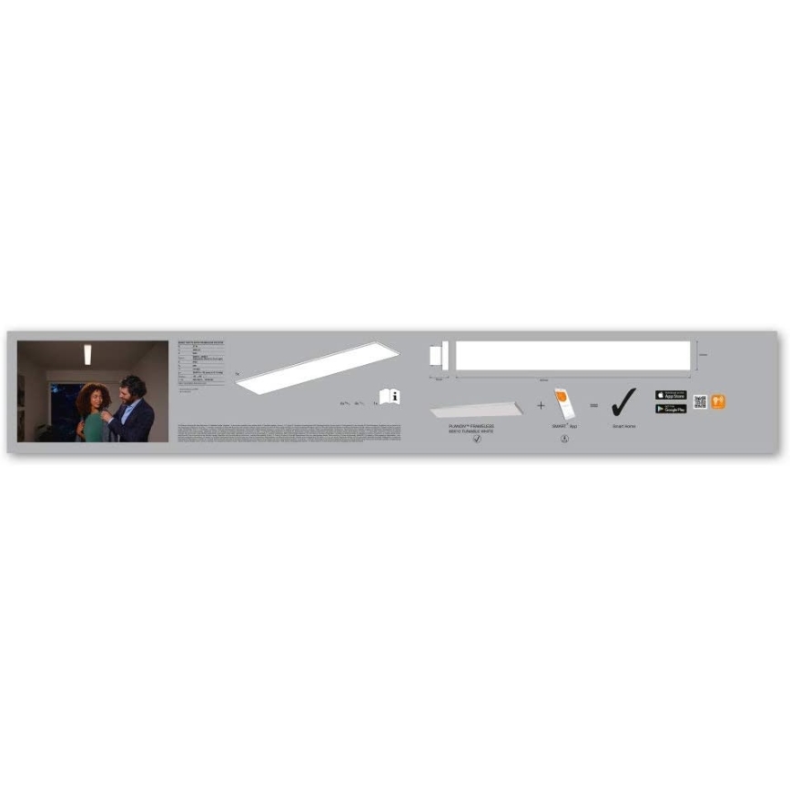 Ledvance - Iluminação de teto LED com regulação SMART+ FRAMELESS LED/27W/230V 3,000K-6,500K Wi-Fi