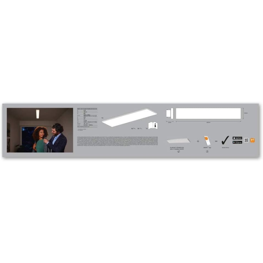 Ledvance - Iluminação de teto LED com regulação SMART+ FRAMELESS LED/28W/230V 3,000K-6,500K Wi-Fi