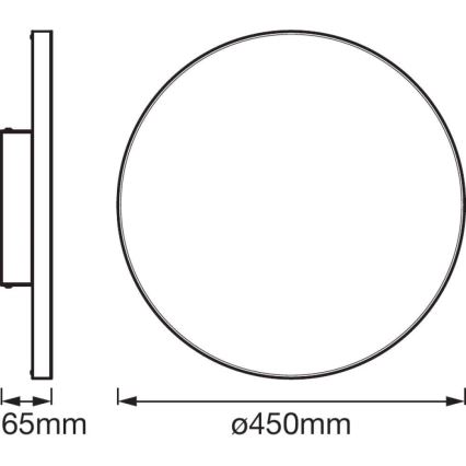 Ledvance - Iluminação de teto LED com regulação SMART+ FRAMELESS LED/28W/230V 3,000K-6,500K Wi-Fi