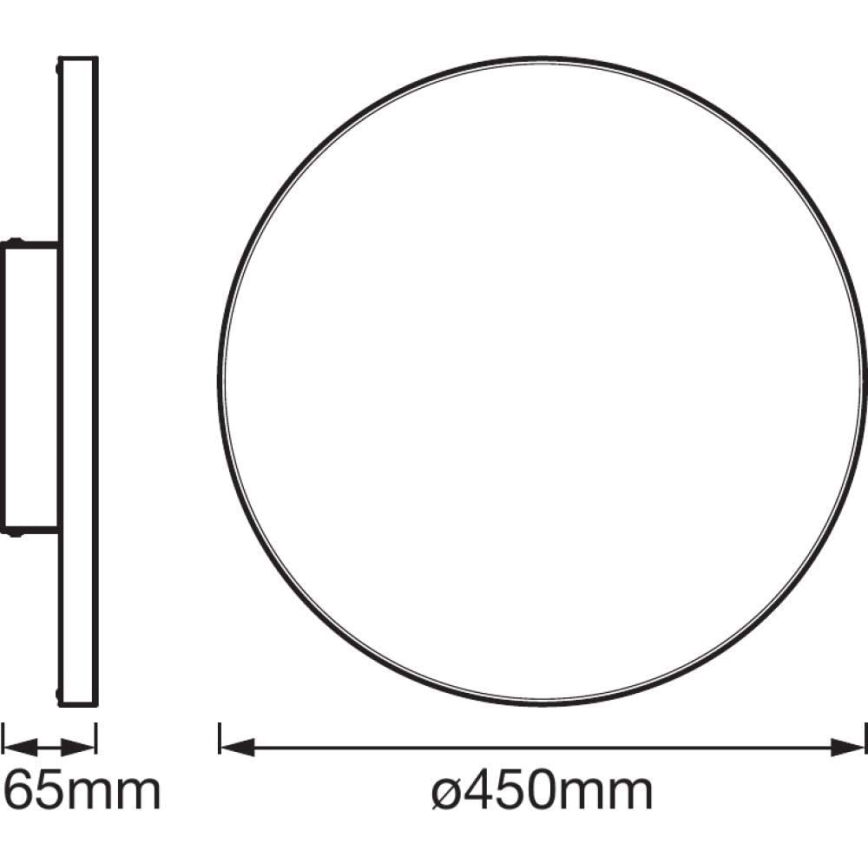 Ledvance - Iluminação de teto LED com regulação SMART+ FRAMELESS LED/28W/230V 3,000K-6,500K Wi-Fi