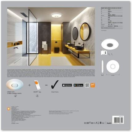 Ledvance - Iluminação de teto LED com regulação SMART+ KITE LED/24W/230V 3,000K-6,500K Wi-Fi
