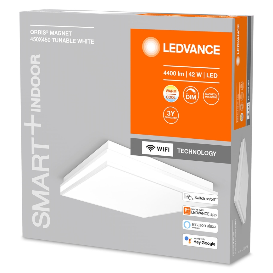 Ledvance - Iluminação de teto LED com regulação SMART+ MAGNET LED/42W/230V 3000-6500K Wi-Fi