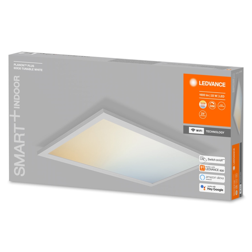 Ledvance - Iluminação de teto LED com regulação SMART+ PLANON LED/22W/230V Wi-Fi
