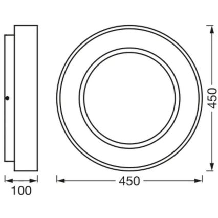 Ledvance- Iluminação de teto LED com regulação SUN@HOME CIRCULAR LED/18,5W/230V Wi-Fi