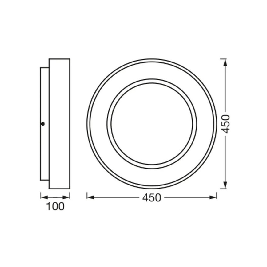 Ledvance- Iluminação de teto LED com regulação SUN@HOME CIRCULAR LED/18,5W/230V Wi-Fi