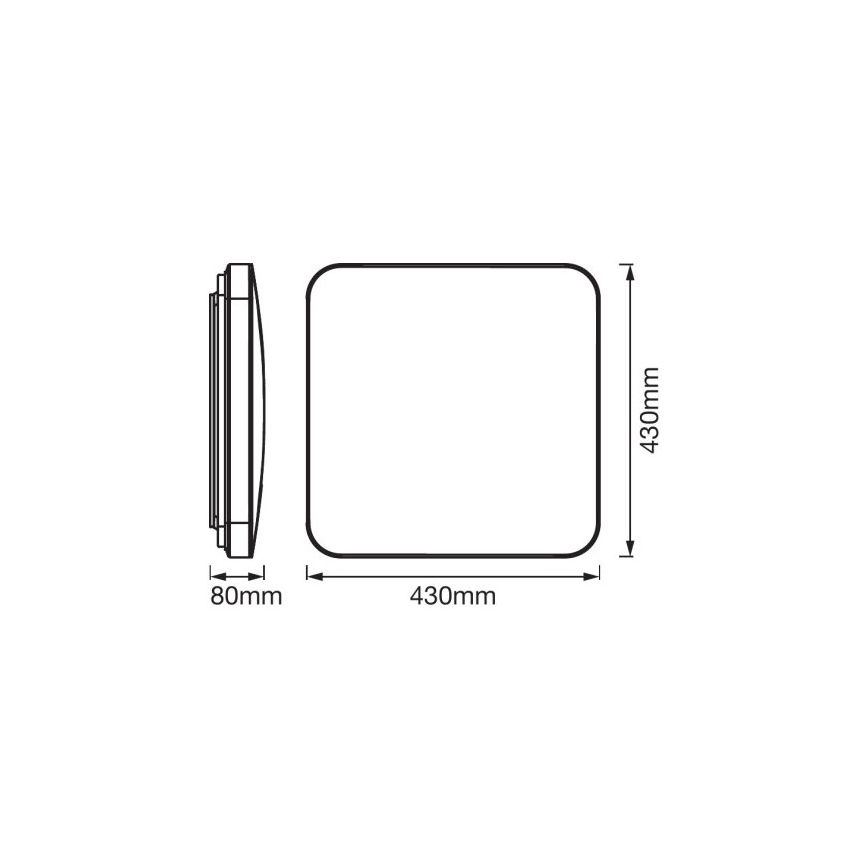 Ledvance - Iluminação de teto LED com sensor ORBIS LED/50W/230V 3000K
