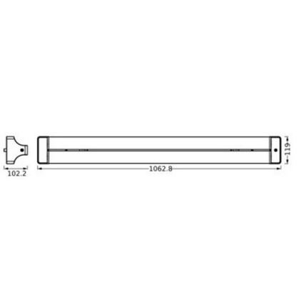 Ledvance - Iluminação de teto LED OFFICE LINE LED/42W/230V 106 cm