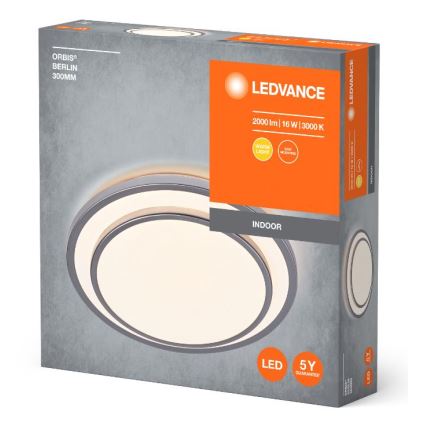 Ledvance - Iluminação de teto LED ORBIS BERLIN LED/16W/230V prateado