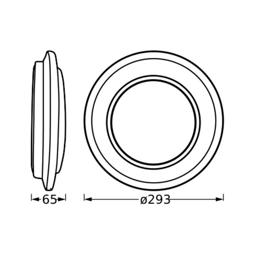 Ledvance - Iluminação de teto LED ORBIS BERLIN LED/16W/230V prateado