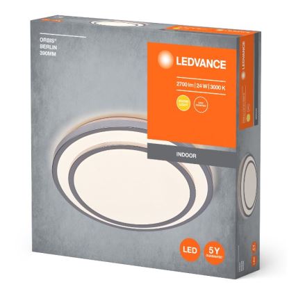 Ledvance - Iluminação de teto LED ORBIS BERLIN LED/24W/230V prateado