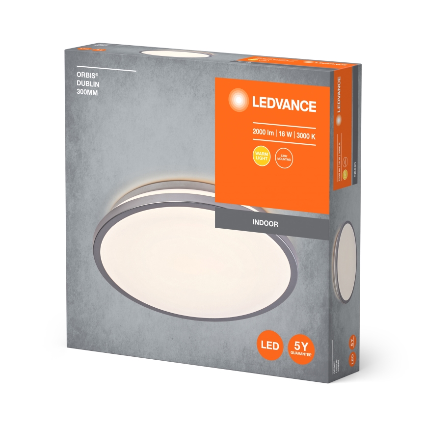 Ledvance - Iluminação de teto LED ORBIS DUBLIN LED/16W/230V diâmetro 29,5 cm