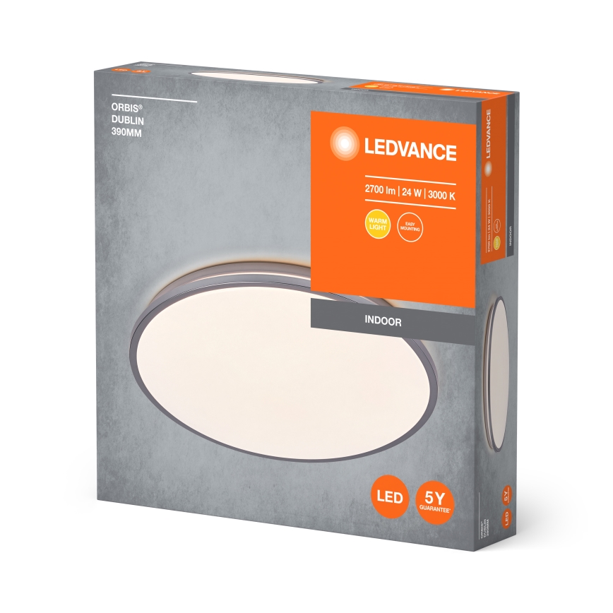 Ledvance - Iluminação de teto LED ORBIS DUBLIN LED/24W/230V diâmetro 39 cm