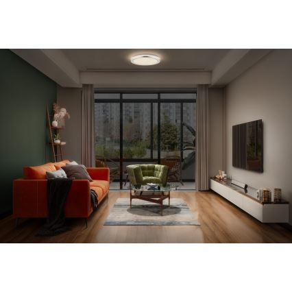 Ledvance - Iluminação de teto LED ORBIS HELMAN LED/24W/230V diâmetro 39 cm prateado