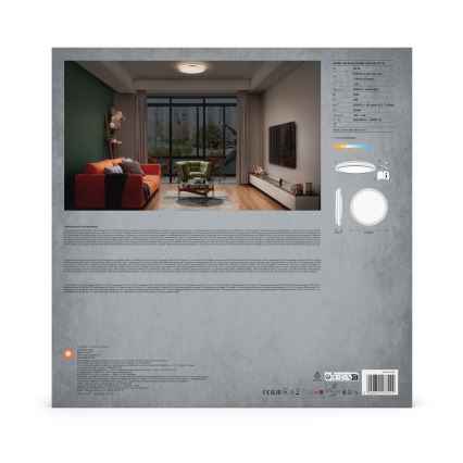 Ledvance - Iluminação de teto LED ORBIS HELMAN LED/24W/230V diâmetro 39 cm prateado