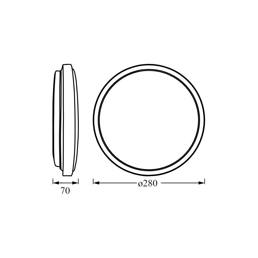 Ledvance - Iluminação de teto LED ORBIS LONDON LED/16W/230V branco