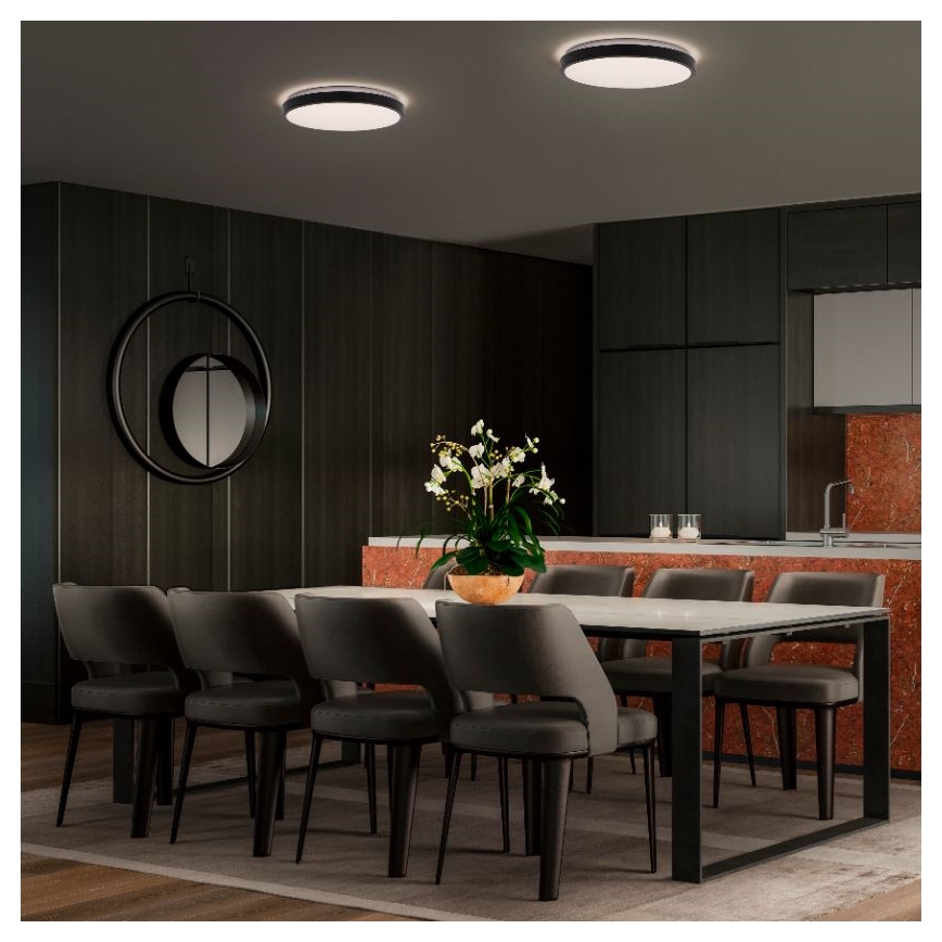 Ledvance - Iluminação de teto LED ORBIS LONDON LED/16W/230V preto