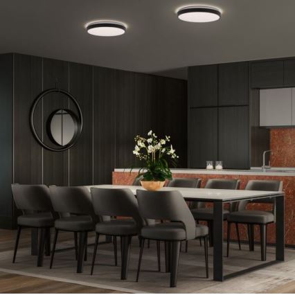 Ledvance - Iluminação de teto LED ORBIS LONDON LED/24W/230V preto