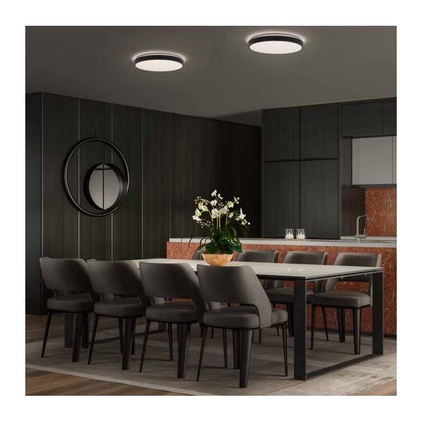 Ledvance - Iluminação de teto LED ORBIS LONDON LED/24W/230V preto