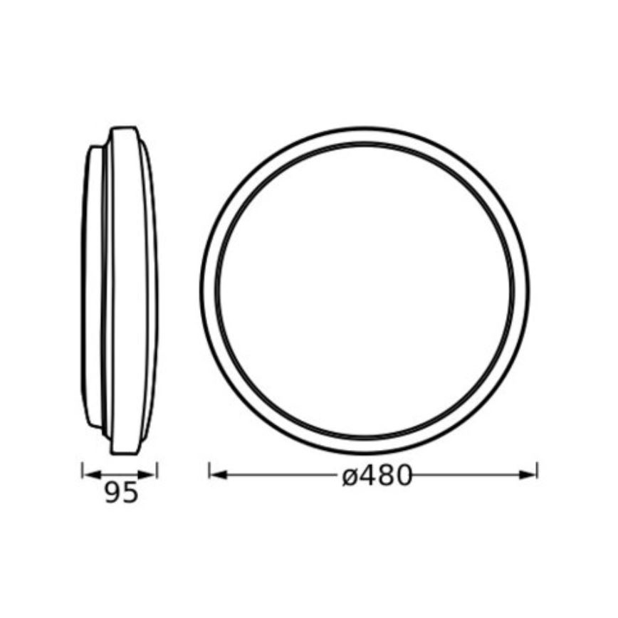 Ledvance - Iluminação de teto LED ORBIS LONDON LED/36W/230V branco