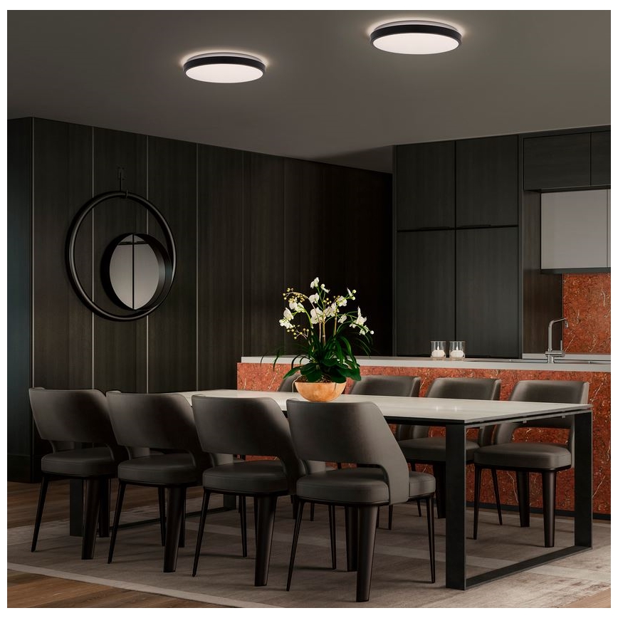 Ledvance - Iluminação de teto LED ORBIS LONDON LED/36W/230V preto